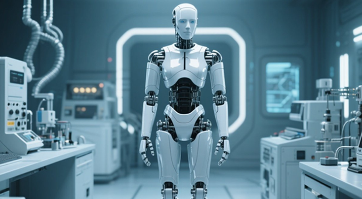 双足机器人关节模组结构示意图